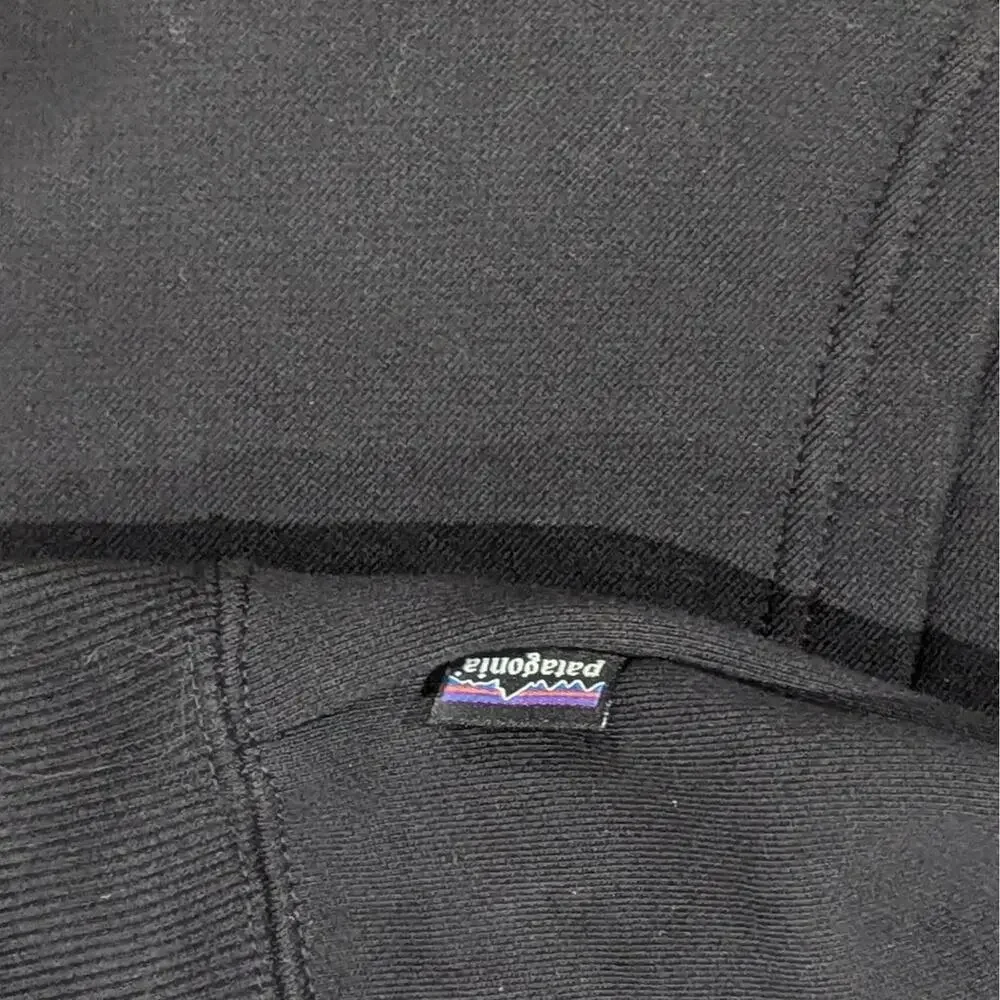 Patagonia Hoodie L Black “Protect Our Home Water” Trout Embroidered Pullover - Picture 3 of 6